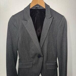 Express Gray Blazer
